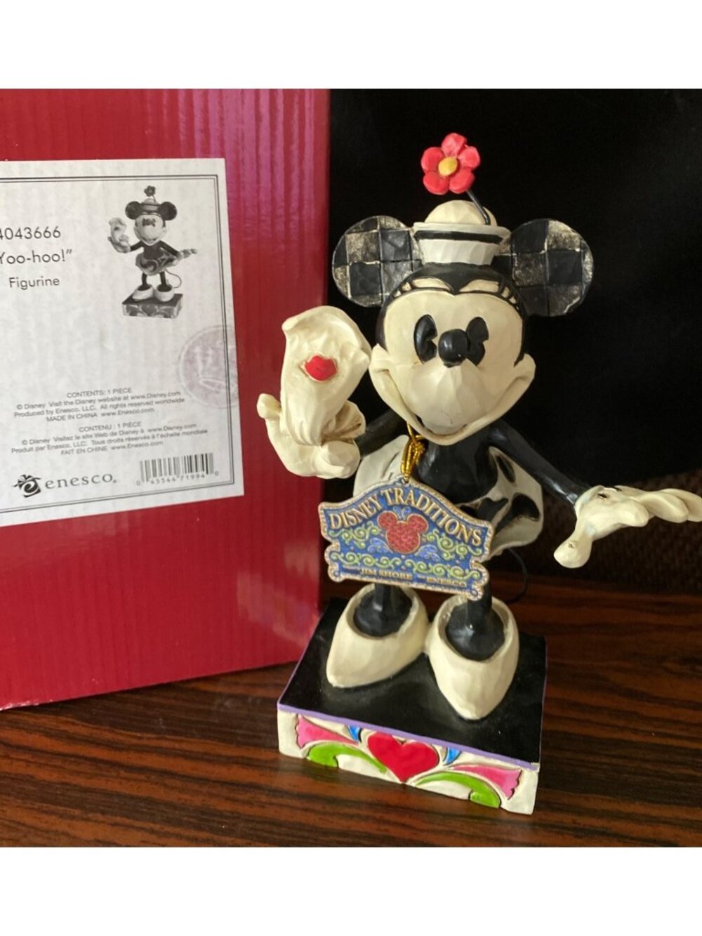 Jim Shore Disney Tradition Enesco 9" Minnie Mouse Yoo Hoo NIB 4043666